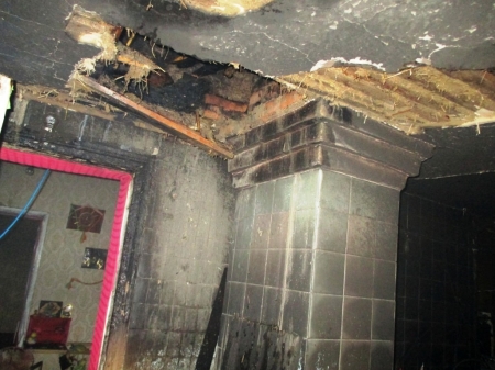 В Кременчуге на Киевской горел частный дом