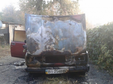 Полтавському журналісту спалили автомобіль
