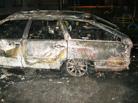 В Кременчуге ночью снова горели автомобили