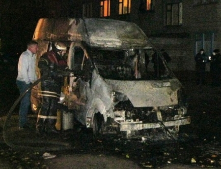 В Кременчуге ночью снова горели автомобили