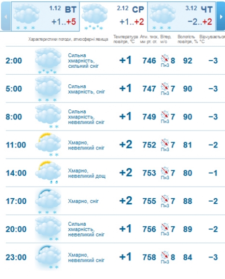 Перший сніг в Кременчуці не замерзне, - синоптики