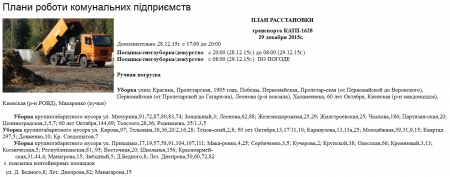 29 грудня комунальники Кременчука посипатимуть дороги міста та лагодитимуть освітлення