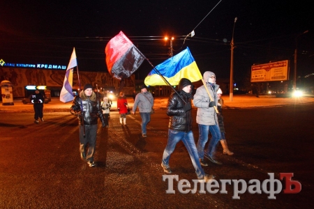 У Кременчуці відбувся смолоскипний марш на честь Степана Бандери