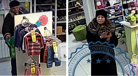 "Картуз и его подруга" ворует детские вещи в кременчугском магазине