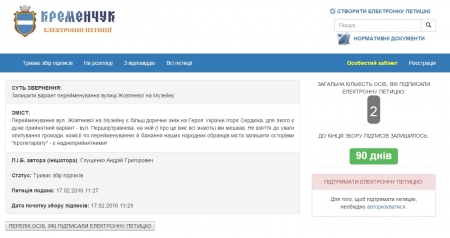 Новая петиция: мэра просят ул. Октябрьскую переименовать в Музейную