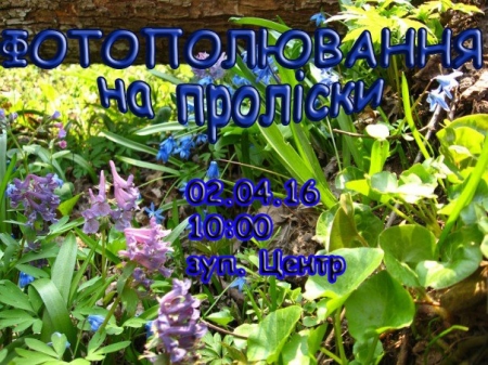 2 квітня. Кременчужан запрошують полювати на проліски