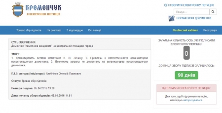 Ещё одна петиция: кременчужане просят мэра разобраться со "стаканом" на площади