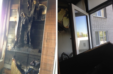 В центре Кременчуга горел балкон квартиры: пострадал владелец В центре Кременчуга горел балкон квартиры: пострадал владелец