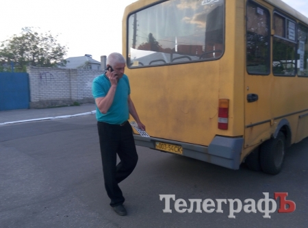 В Кременчуге маршрутка 15-Б с пассажирами попала в аварию