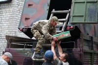 Батальйон "Київська Русь" у Кременчуці завантажили смаколиками