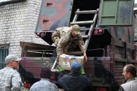 Батальйон "Київська Русь" у Кременчуці завантажили смаколиками