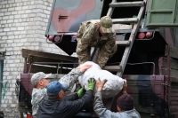 Батальйон "Київська Русь" у Кременчуці завантажили смаколиками