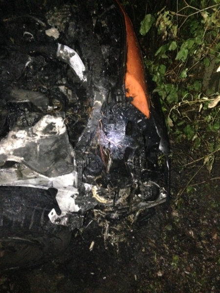 В Кременчуге ночью горел Renault Kangoo