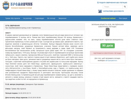 Кременчужани не можуть зупинитися перейменовувати вулиці