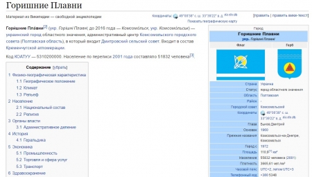 Интернет понемногу переименовывает Комсомольск в Горишни Плавни
