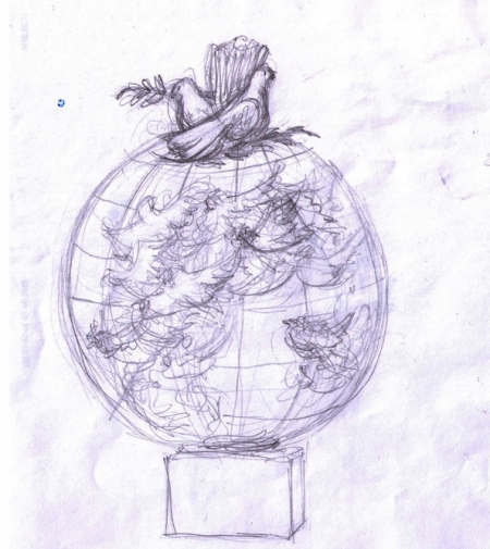 Каким будет памятник голубям в Кременчуге - выбирайте!