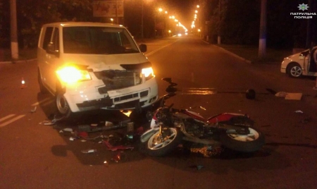 В Кременчуге на Молодежном сбили мотоциклиста