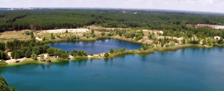 Красоты Голубого озера с высоты птичьего полёта