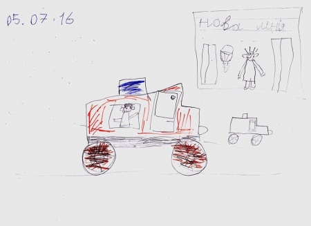 Маленький кременчужанин зворушливо подякував копам за те, що знайшли його