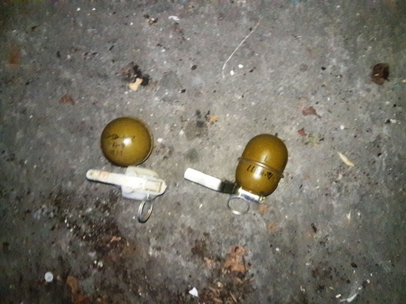 Гранаты, которые нашли на Молодежном, привезли из зоны АТО