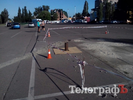 У «Амстора» в Кременчуге на выходных опять пытались начать строить АЗС