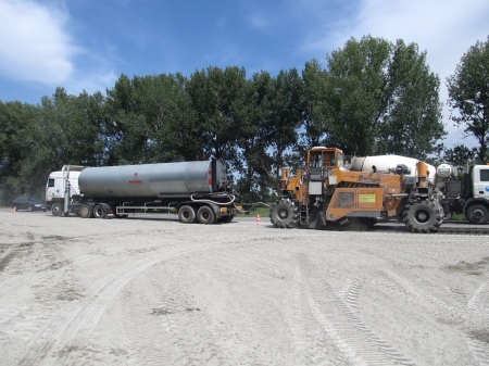 Ремонт трассы Полтава-Кременчуг остановили из-за форсмажора