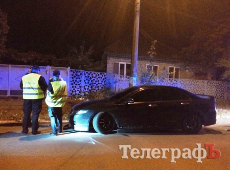 В Кременчуге пьяного гонщика остановила яма