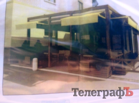 Как выяснилось, на улице Соборной за «Индустриалбанком» монтируют кофейню