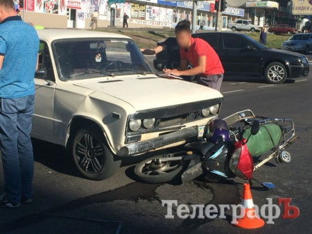 В Кременчуге на водоканале «шестёрка» сбила мопедиста В Кременчуге на водоканале «шестёрка» сбила мопедиста
