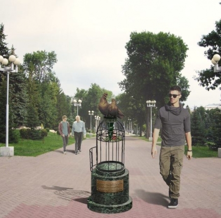 Голуби и Крюковский мост: за какой эскиз памятника голубям проголосовали кременчужане