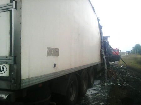 Запеканка по-цыгански: на Полтавщине горела фура с картошкой