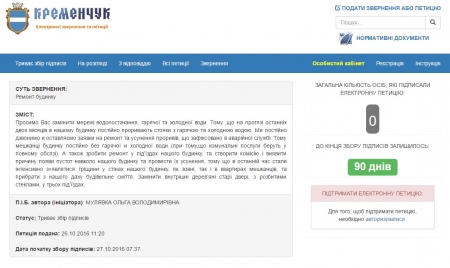Три петиції до мера: відремонтувати будинок, прибрати «зебру» та відзначити кращих медпрацівників