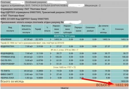 В «Полтаваоблэнерго» пояснили, откуда у кременчужан большие счета за отопление в октябре