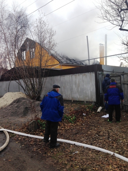 В Кременчуге горела крыша частного дома