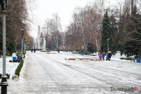 Кременчугская зима с неба