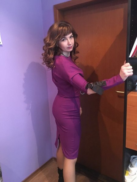 Пиддубная «перекрасилась» в фиолетовый