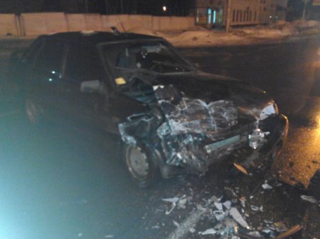 В Полтаве пьяный водитель въехал в маршрутку с пассажирами