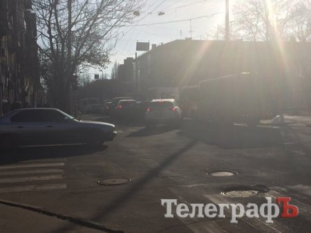 Фотофакт: в центре Кременчуга пробка