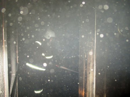 В Кременчуге на пожаре спасали пенсионерку