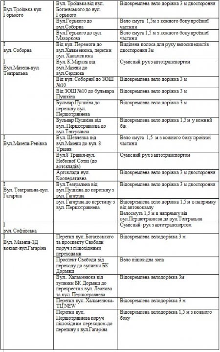 В Кременчуге определили улицы, где оборудуют велодорожки