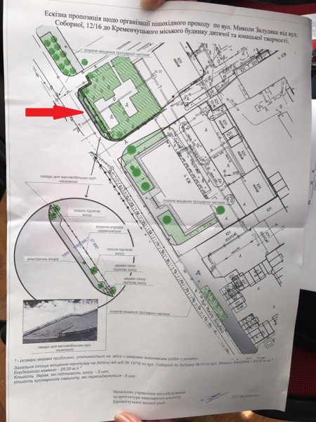 В Кременчуге сделают «детскую» пешеходную дорожку