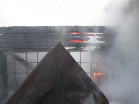 Кременчужанин, пытавшийся потушить огонь до приезда пожарных, получил ожоги руки