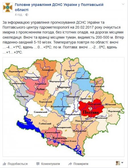 Тепла дощовита погода триматиметься у Кременчуці  протягом усього тижня