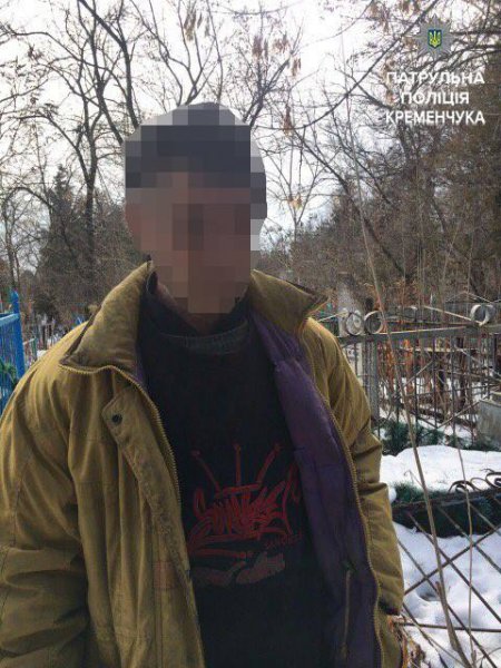 В Кременчуге сторож поймал кладбищенского вора