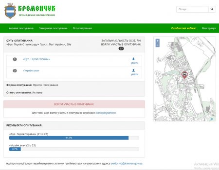Кременчужани «забили» на перейменування зупинок громадського транспорту