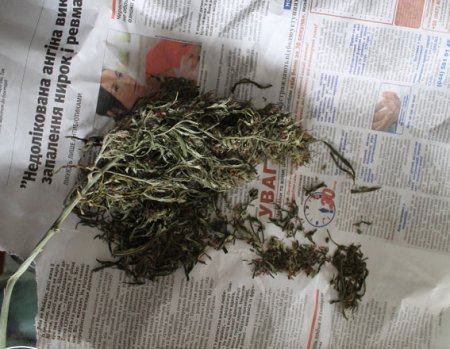 На Полтавщині у чоловіка вилучили дві 3-літрові банки коноплі