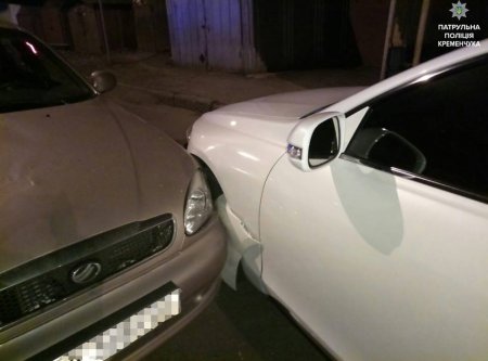 В Кременчуге пьяный водитель врезался в Lexus
