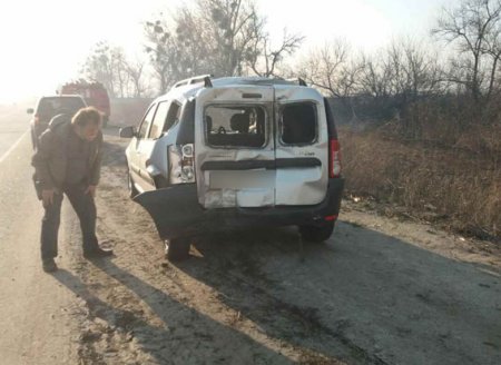 На Полтавщине на трассе из-за задымленности столкнулось 7 автомобилей