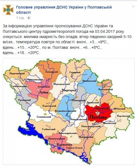 Тиждень у Кременчуці почнеться спекою, а завершиться дощем