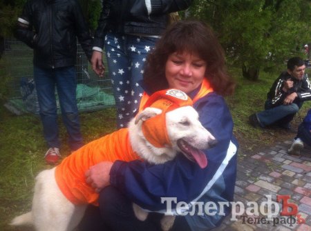 Прямо на параде собаку из приюта Креветку забрала новая хозяйка